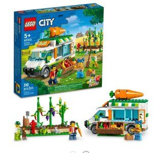LEGO City Farmers Market Van 60345 Building Set Food Truck Farm Van Vegetable